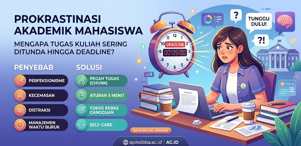 Prokrastinasi Akademik pada Mahasiswa: Mengapa Tugas Kuliah Sering Ditunda hingga Deadline?